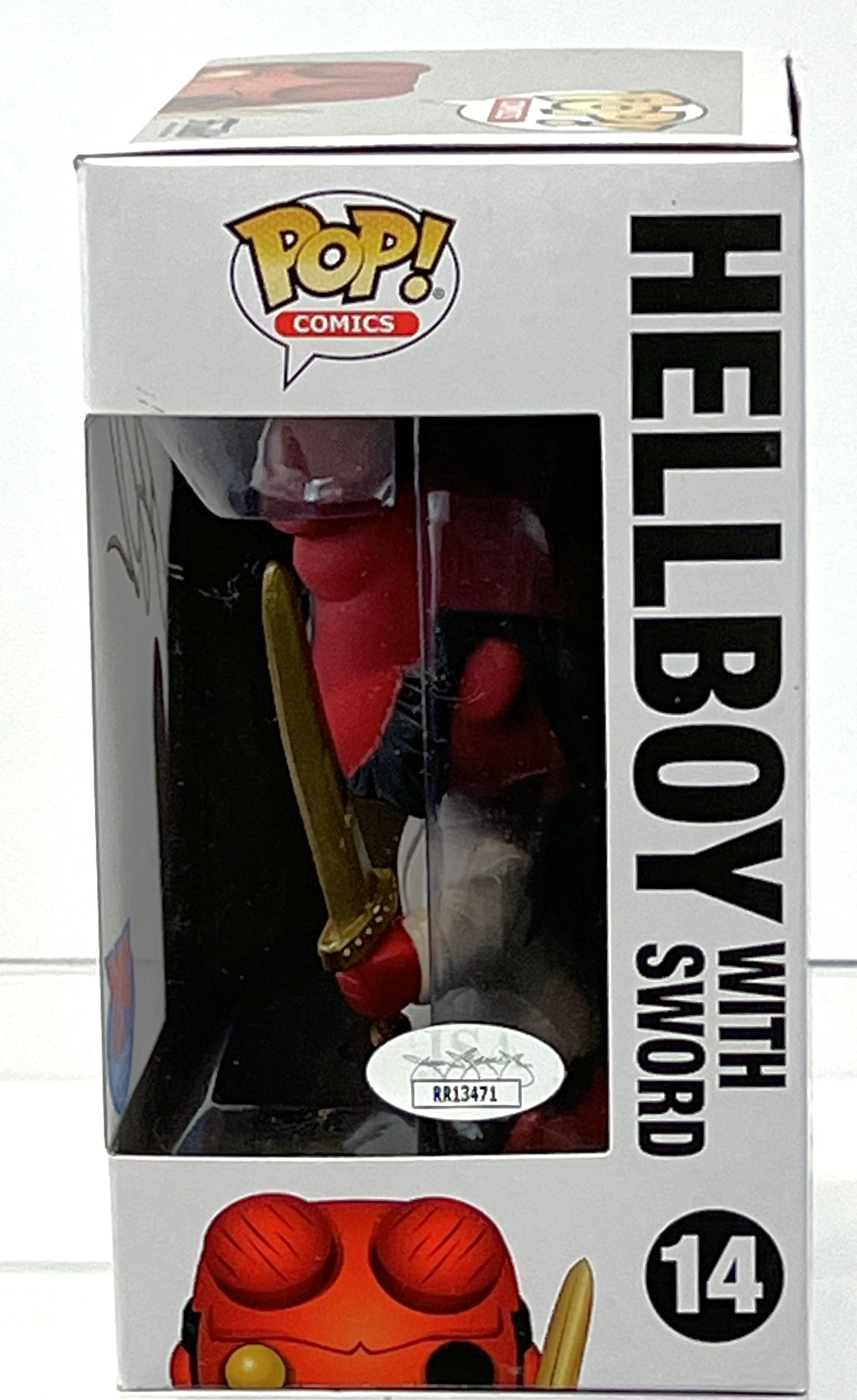Ron Perlman Autographed Hellboy with Sword Funko Pop #14 Exclusive JSA