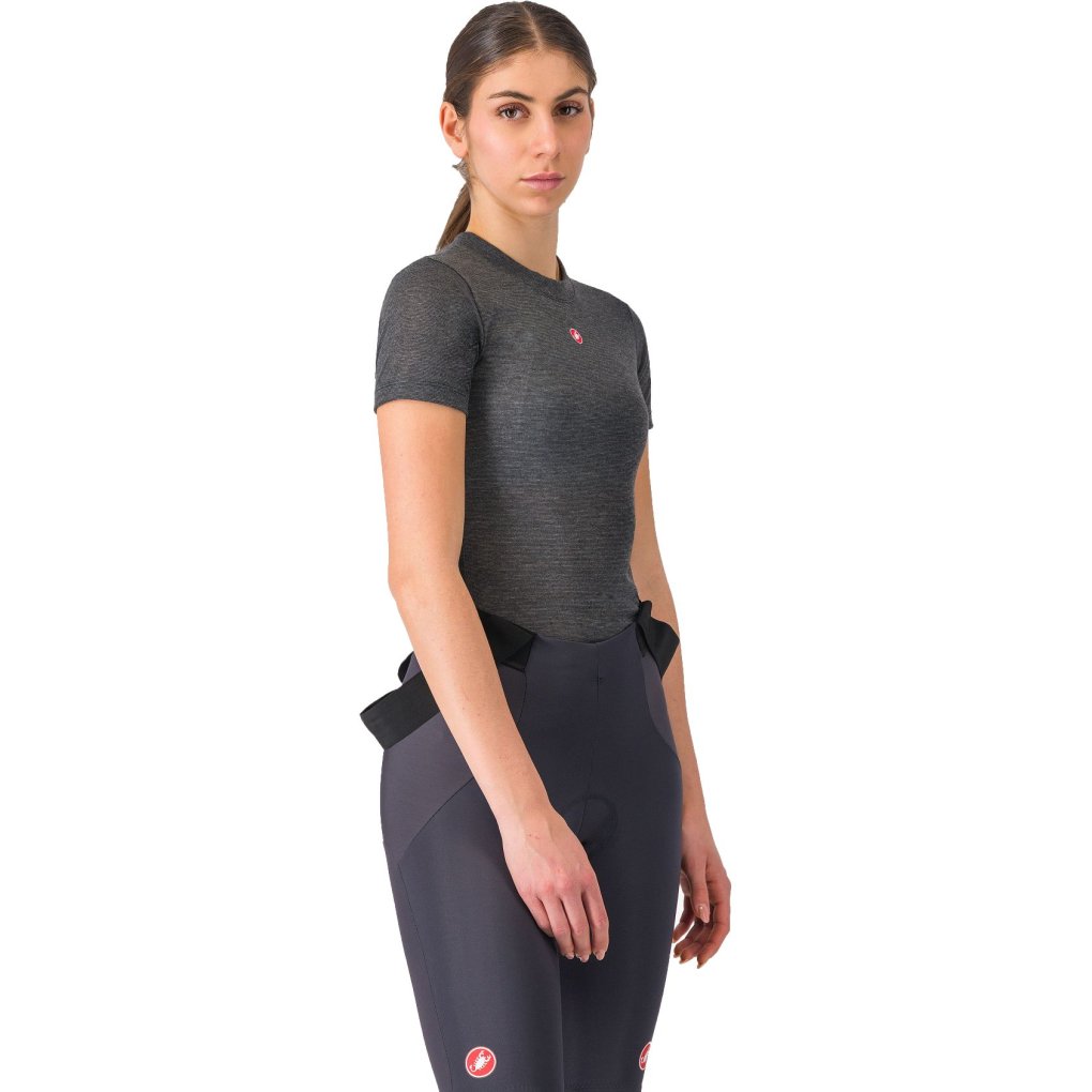 Castelli Medio Base Layer Short Sleeve Women - melange grey 006