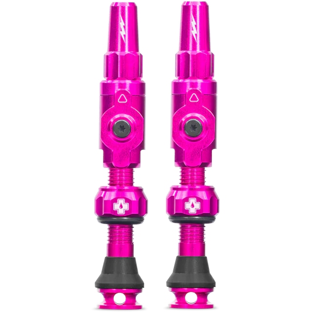 Muc-Off Big Bore Lite Tubeless Valves Set (Pair) - pink