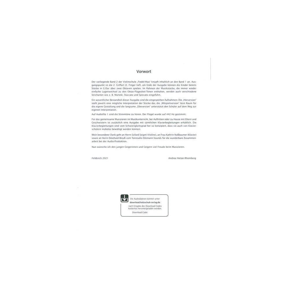 Holzschuh Verlag Fiedel Max Schule Violin 2 – Thomann Ireland