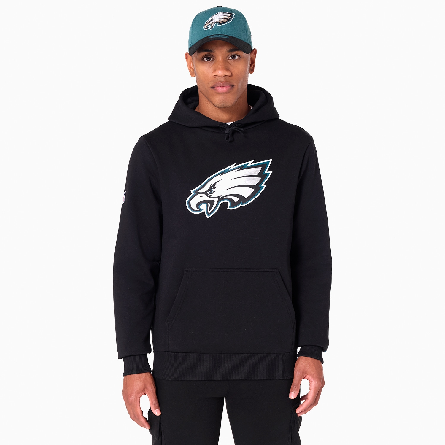 Philadelphia Eagles Logo Hoodie New Era NFL Sweatshirt Black