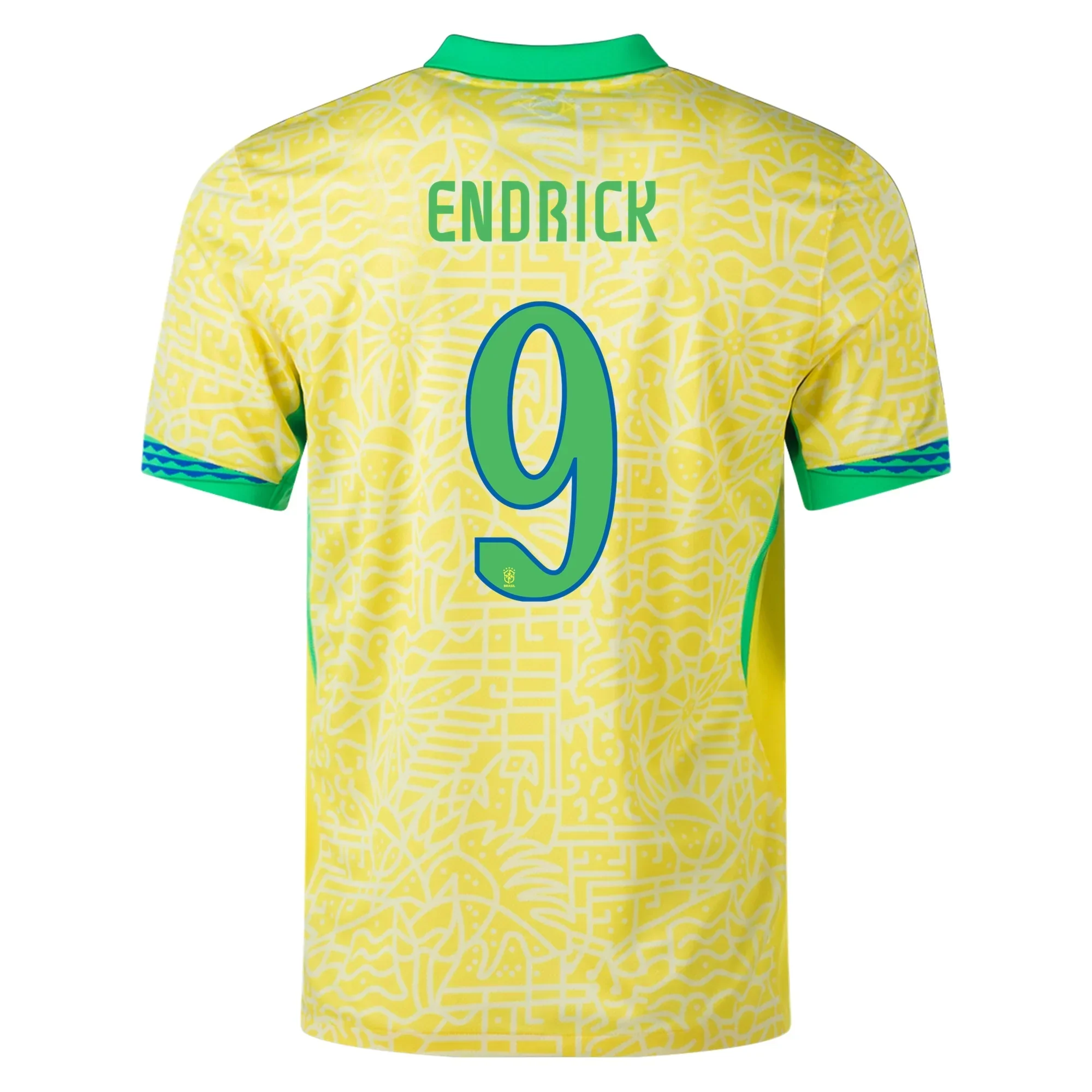 Brazil Authentic Endrick Home Jersey 24/25 (Dynamic Yellow/Lemon Chiffon/Green Spark)