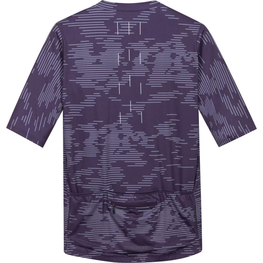 GOREWEAR Swiftride Electro Short Sleeve Jersey Men - purple indigo / amethyst grey DEDF