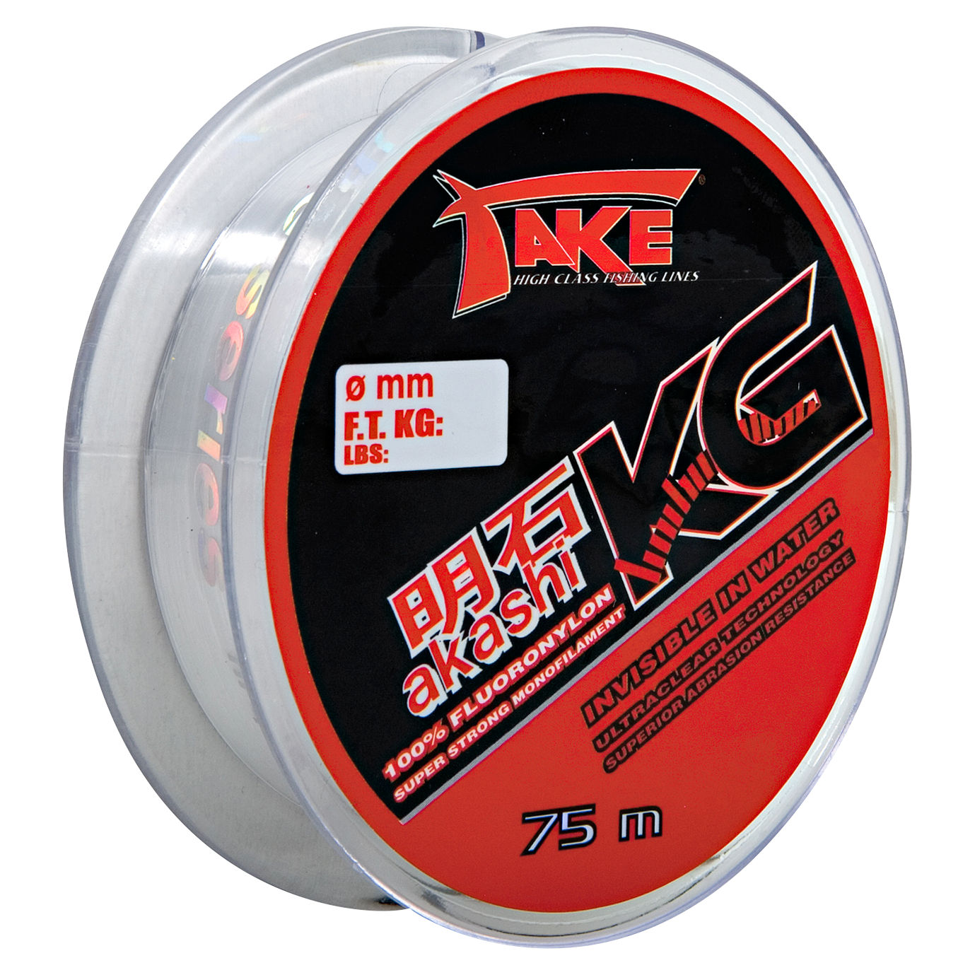 Lineaeffe Fishing Line Take Akashi Kilo (clear, 75 m)