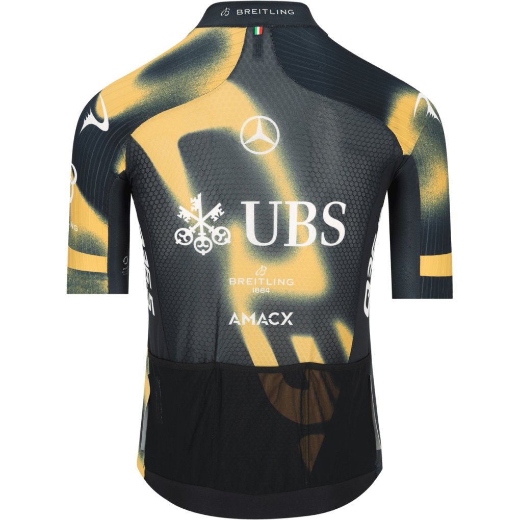 Q36.5 Gregarius Pro Team Off-Road Short Sleeve Jersey Men - gold-black