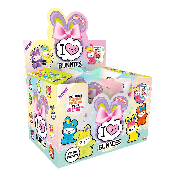 New! I Love Bunnies - Bow Edition - Full Box (16 packets of figurines)