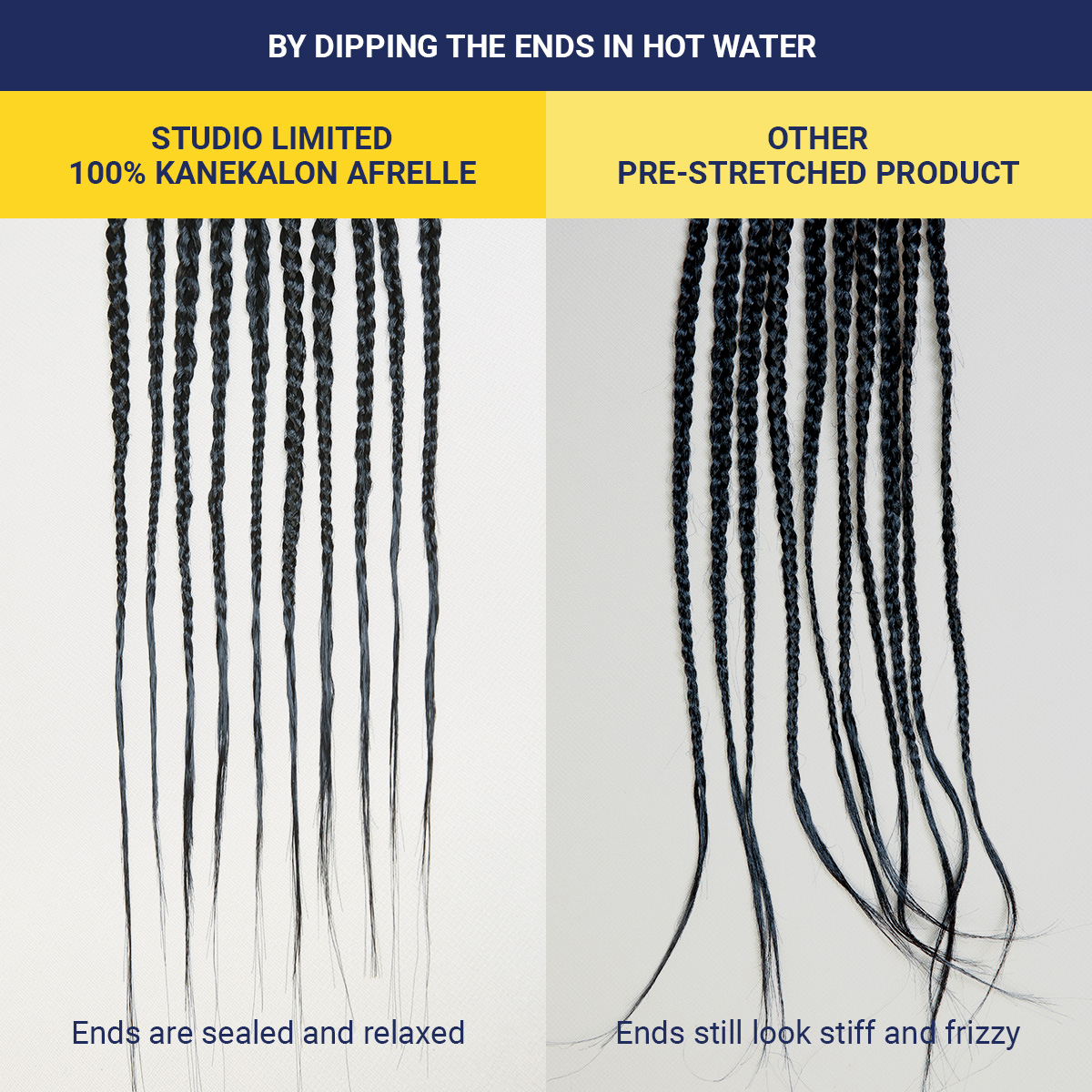 Authentic Studio Limited 100% Kanekalon Afrelle 2X Pre-Stretched Braid 54