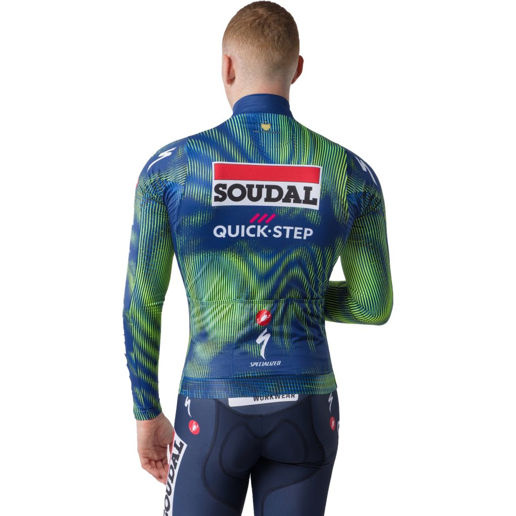 Castelli Mid Weight 2 Long Sleeve Jersey Team Soudal Quick-Step Men - blue/electric lime 051