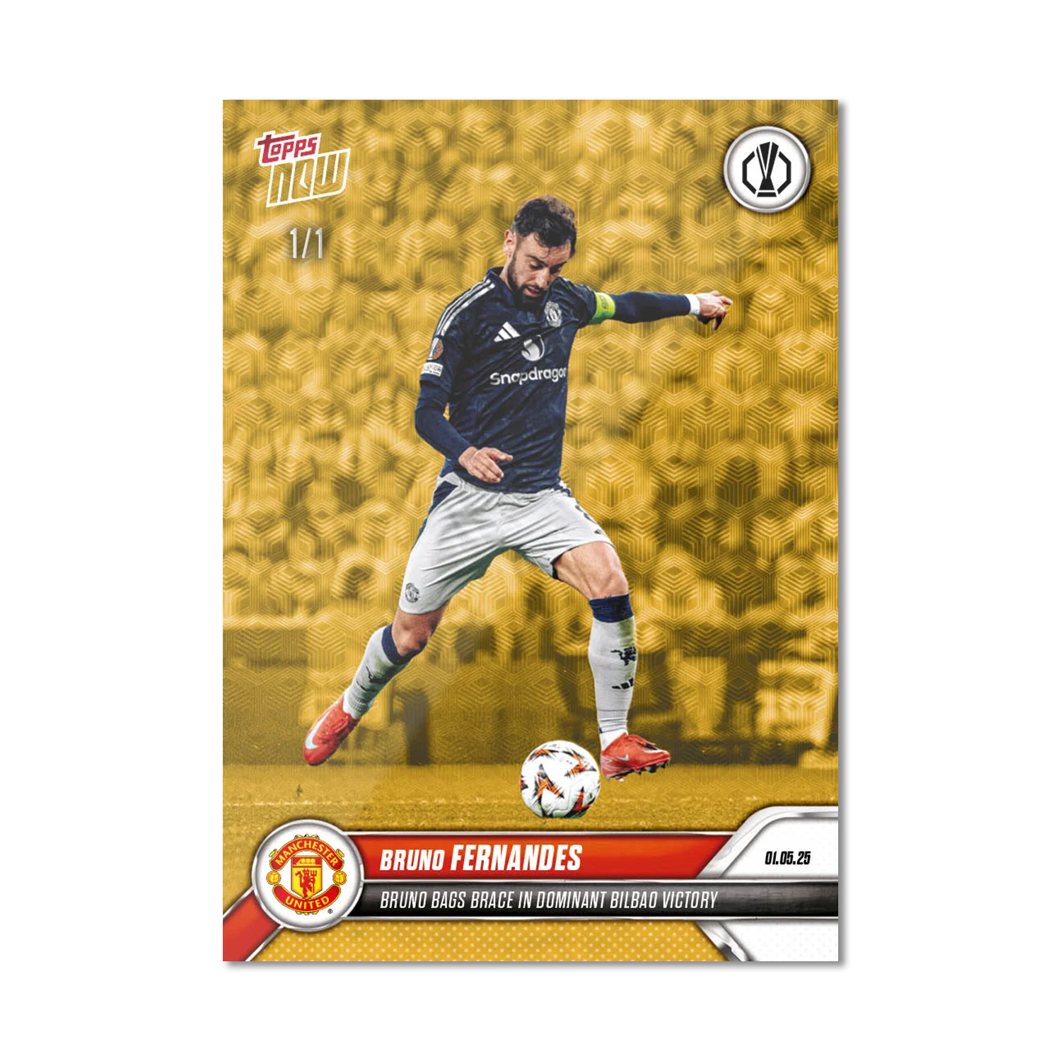 Bruno Fernandes - 2024-25 UEL Topps NOW® Card 30