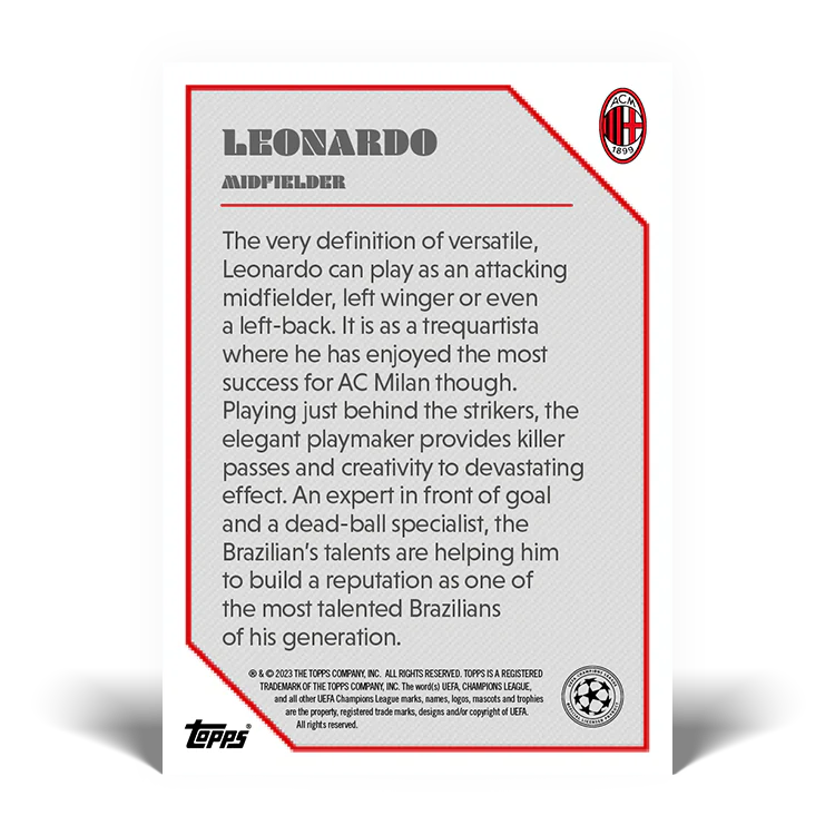 The Lost Rookie Card - Leonardo