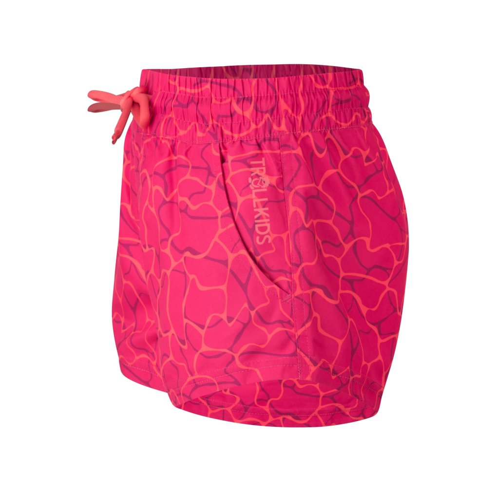 Trollkids Haukland Swim Shorts Girls - Bright Pink/Watermelon
