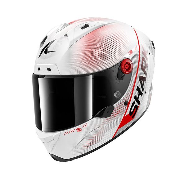 Shark AERON SPEED-TECH Full Face Helmet - Carbon / WhiteRef: SH1834