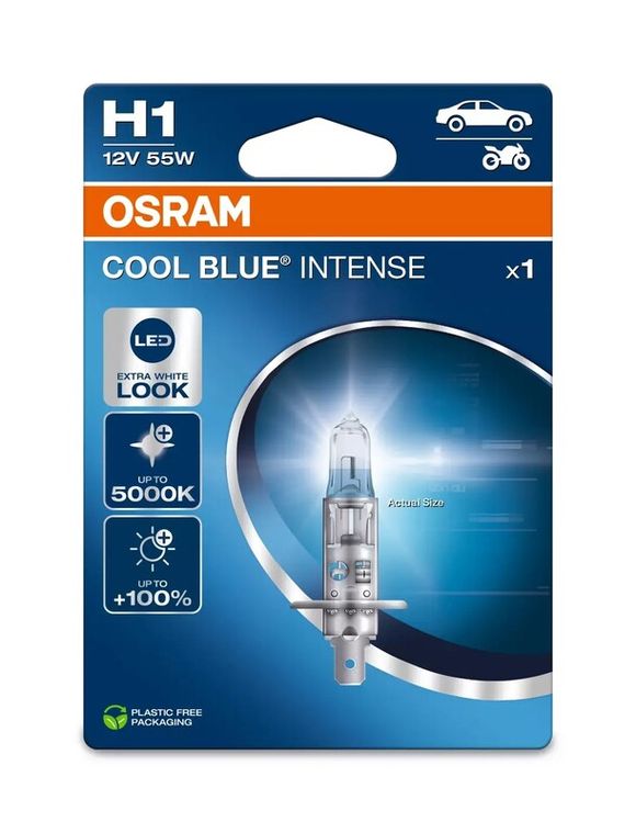 Ampoule Osram Cool Blue Intense Bulb H1 12V 55W - x1 UniverselRef : OSRM00107A / 1129540
