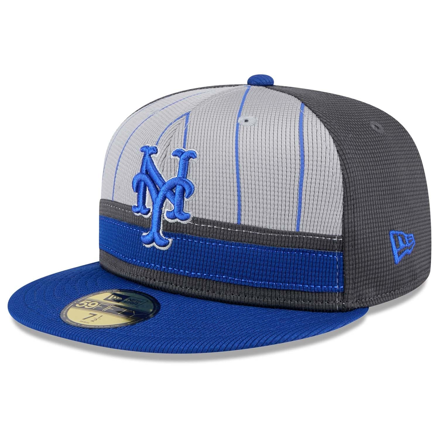 New York Mets Colorway 2025 MLB Batting Practice 59FIFTY Fitted Cap Gray