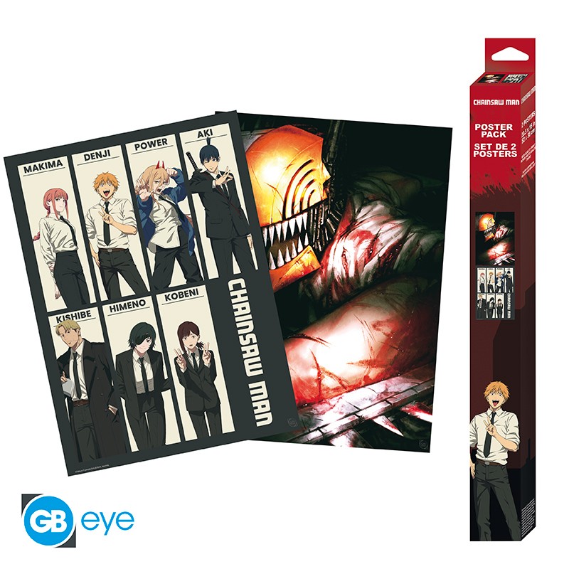 CHAINSAW MAN Set 2 Chibi Posters Devil Hunters