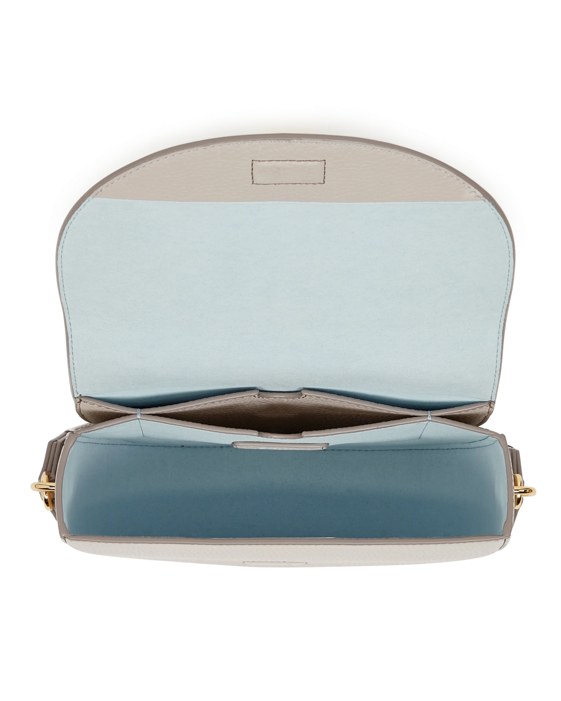 ECCO Saddle Bag Satteltasche aus Leder Beige 16X22X9 cm