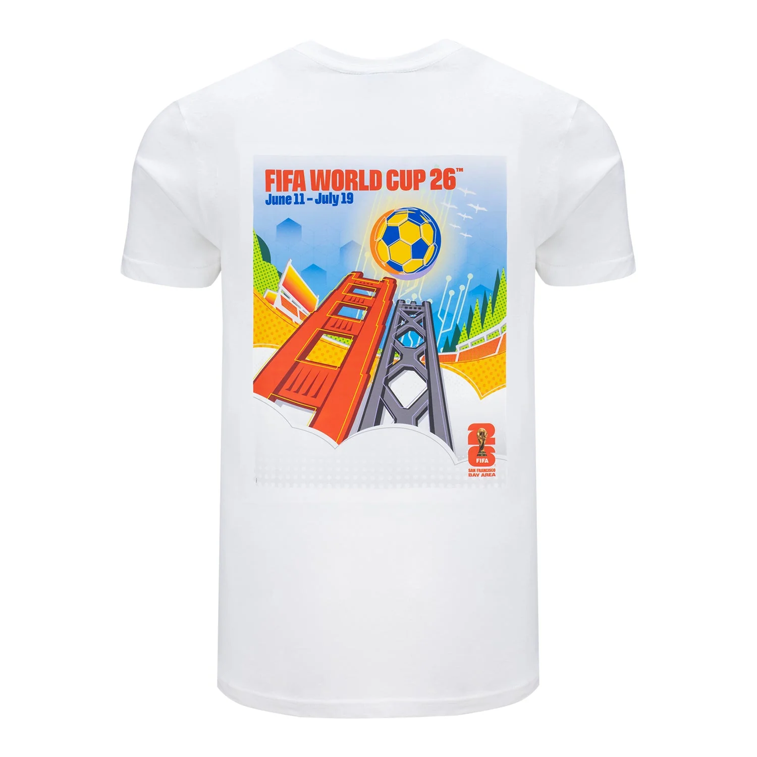 2026 Soccer Fan Collection San Francisco Bay Area Poster White T-Shirt - Unisex