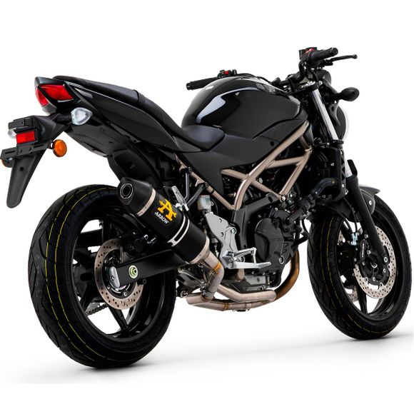 Arrow Race Tech Alu dark silencer carbon end cap - BlackSUZUKI 650 SV 650 ABS - 2016 - 2024Ref: AW0307 / 71846AKN