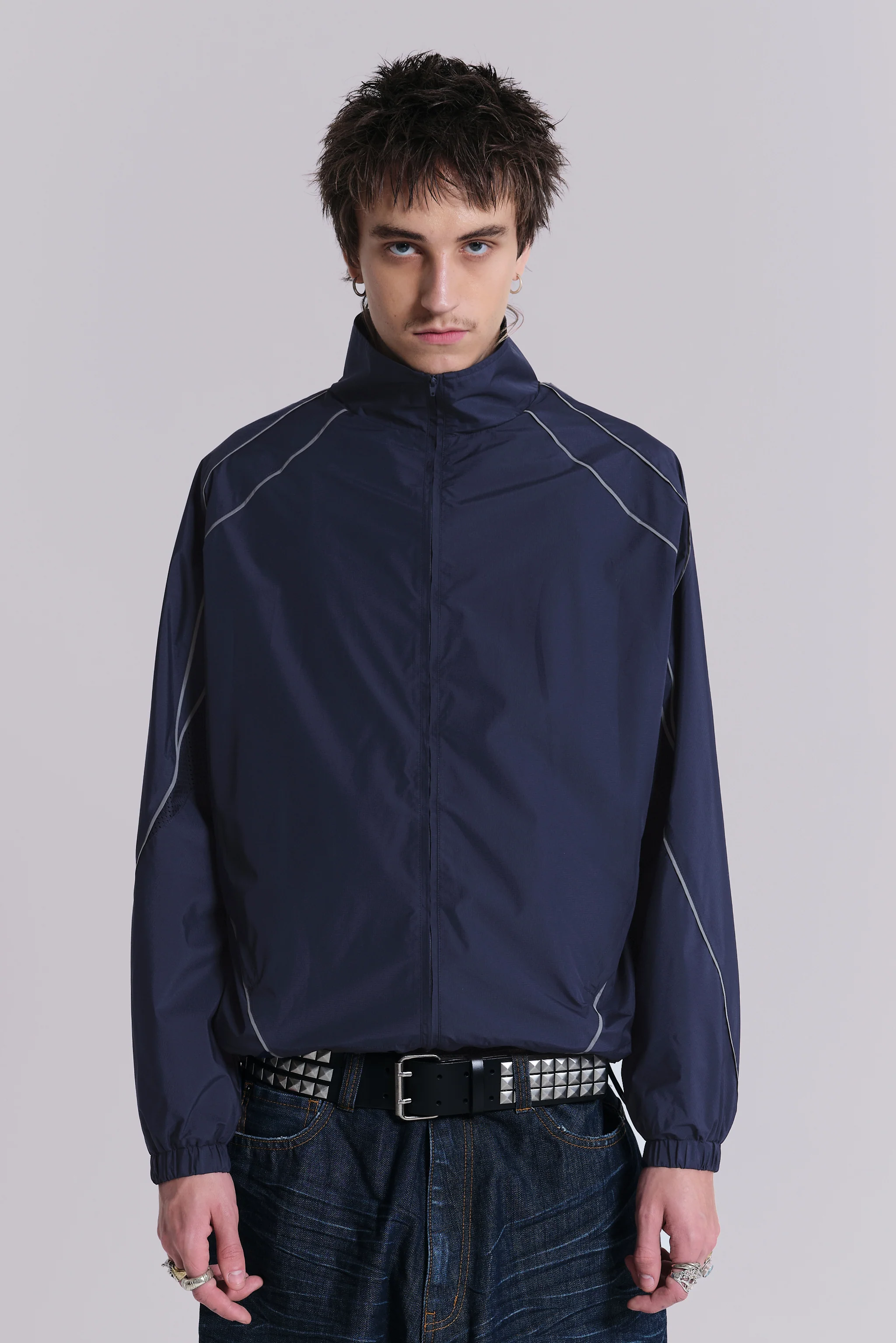 Navy Vapor Tracksuit Top