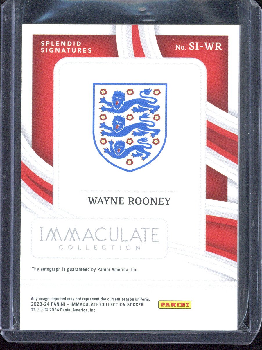 2023-24 Panini Immaculate Wayne Rooney Autograph /5