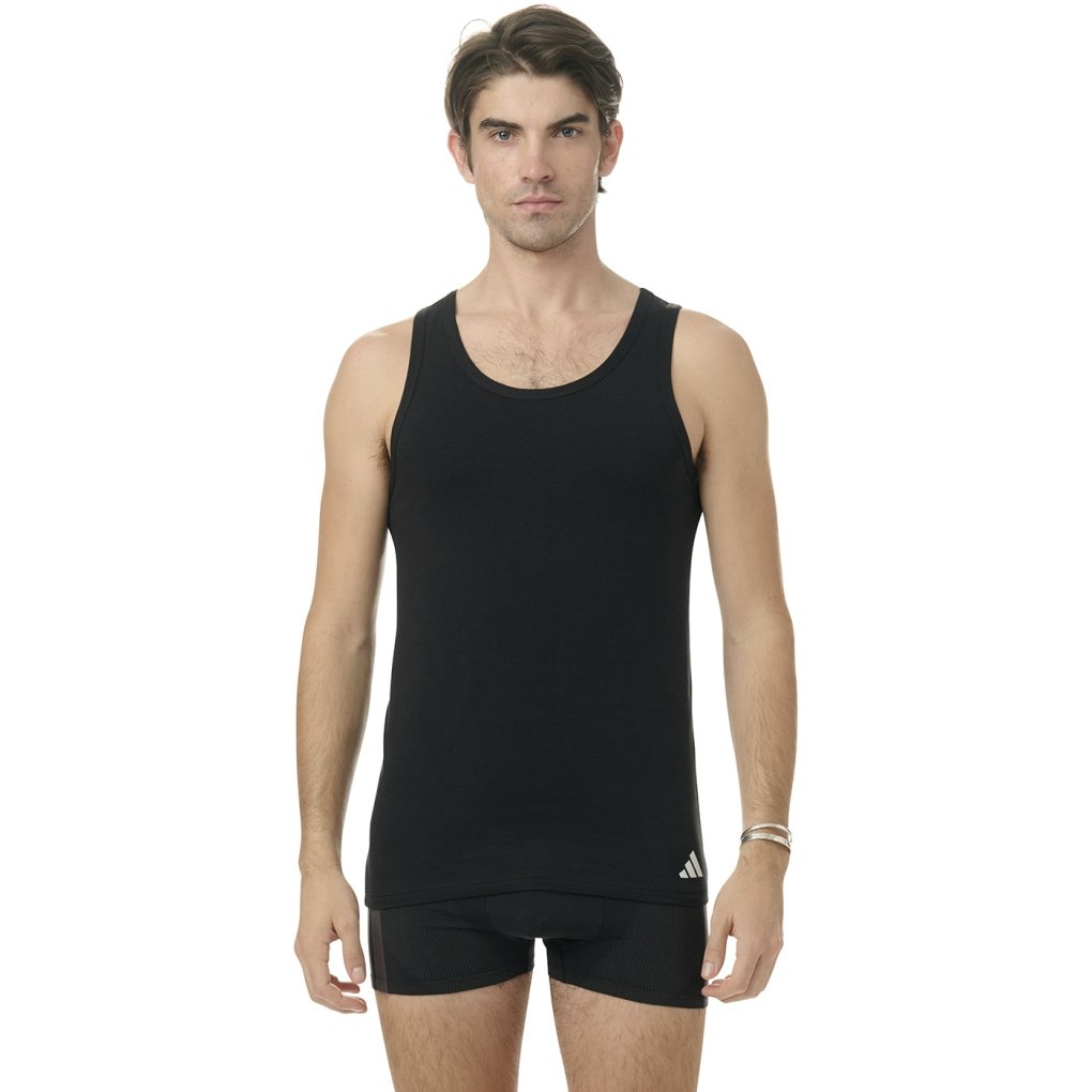 adidas Sports Underwear Active Flex Cotton Tank Top Men - 2 Pack - 000 black