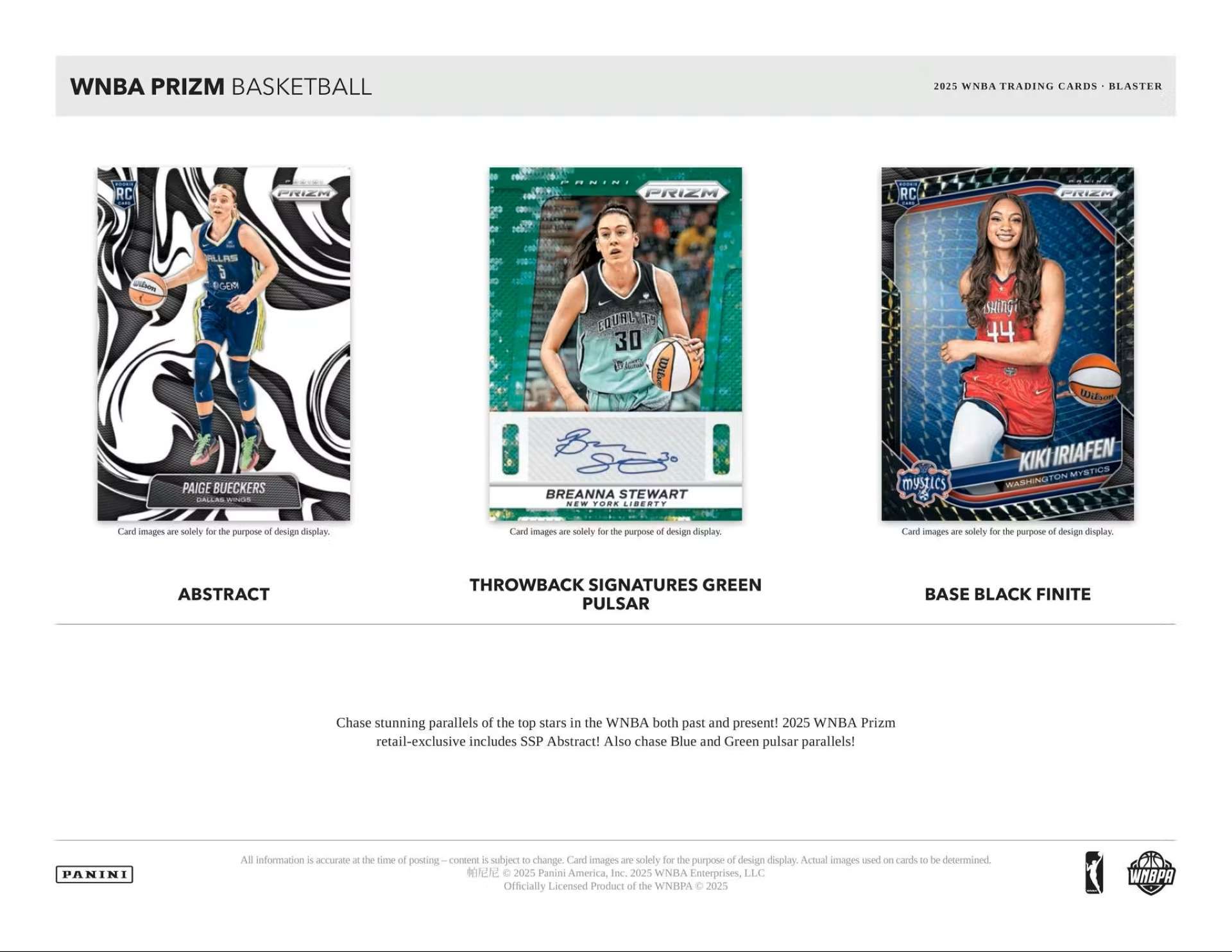 2025 Panini Prizm Basketball WNBA Blaster Box