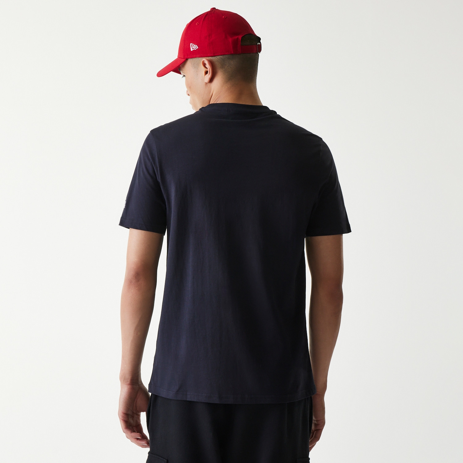 Cleveland Guardians Team Logo New Era MLB T-Shirt Navy