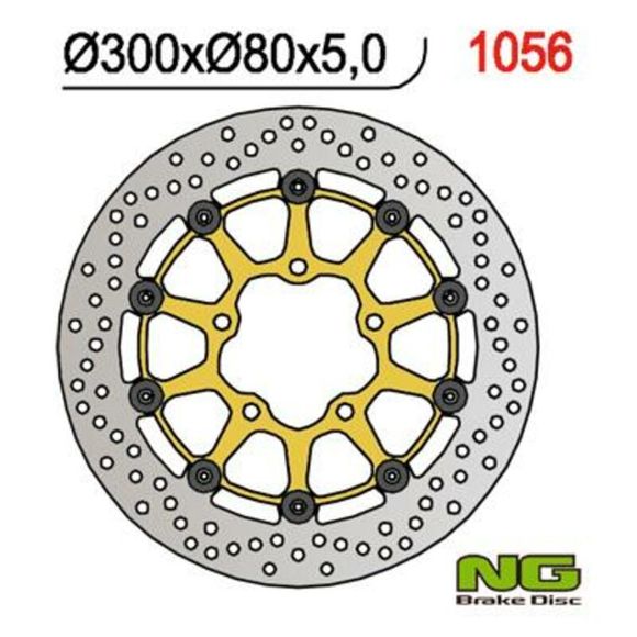 Round NG floating brake discRef: NGD00254A / 1024293