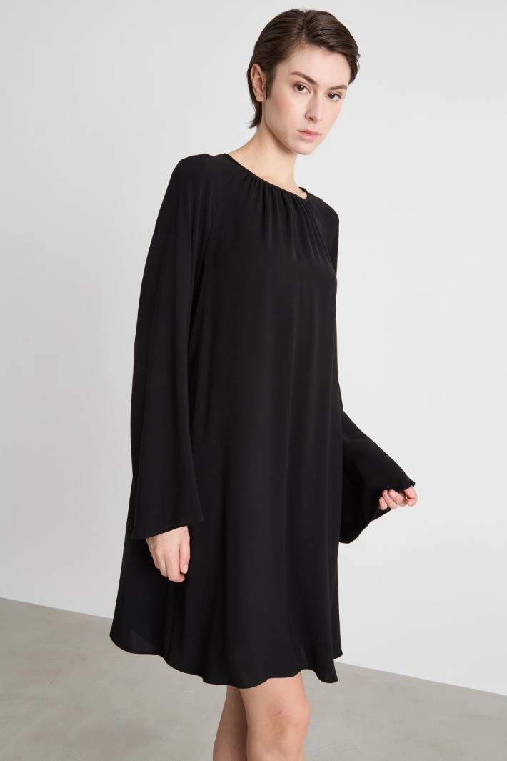 Cady tunic dress - BLACK