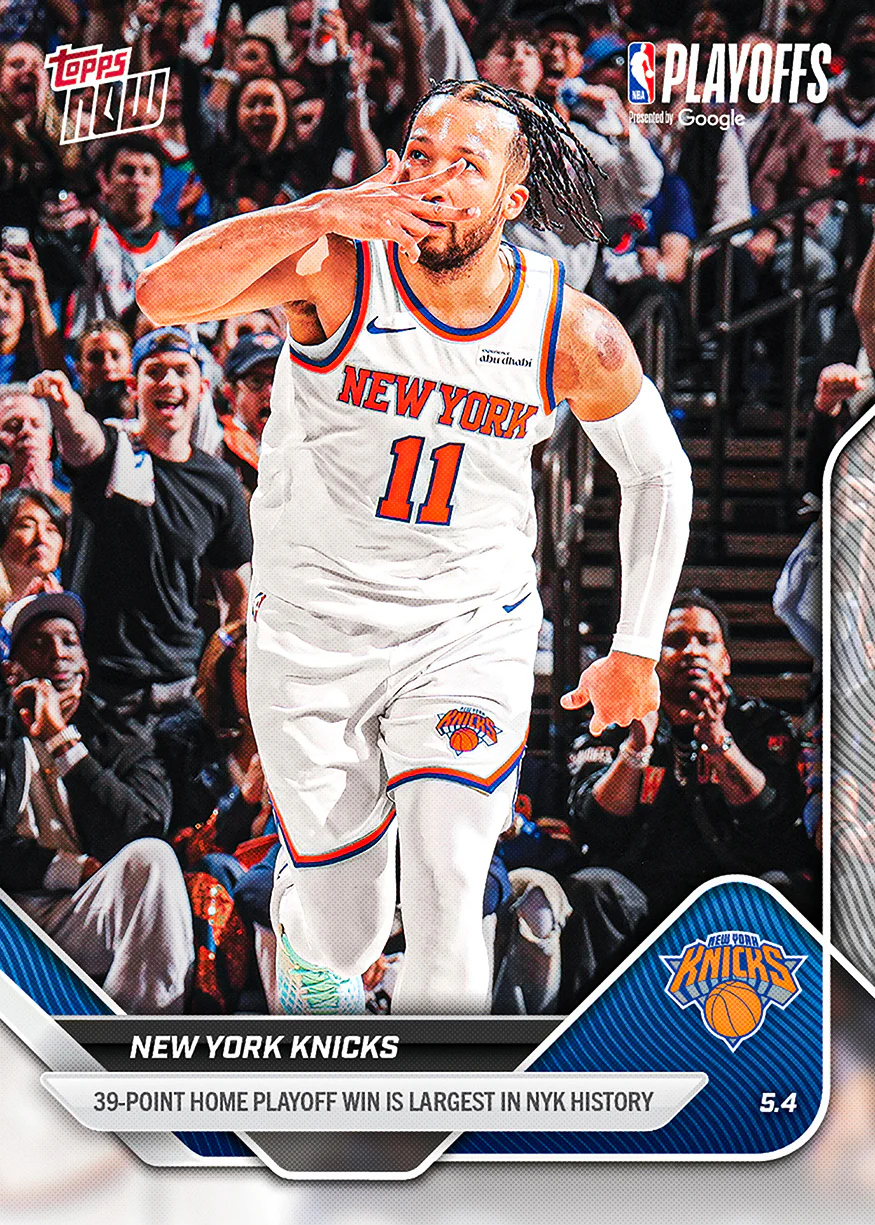 New York Knicks - 2025-26 NBA Topps NOW® - Card 293 - PR: 1263