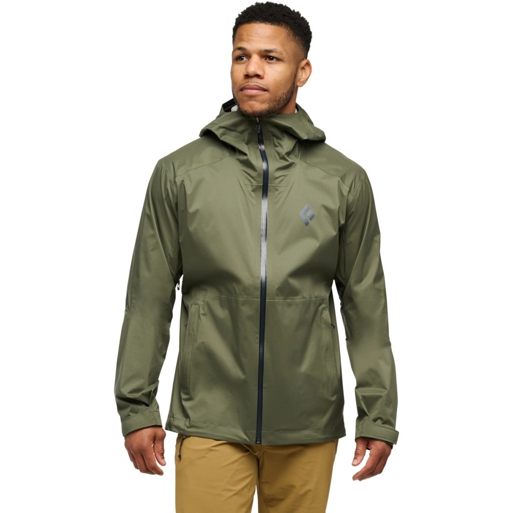 Black Diamond Fineline Stretch Shell Rain Jacket Men - Tundra