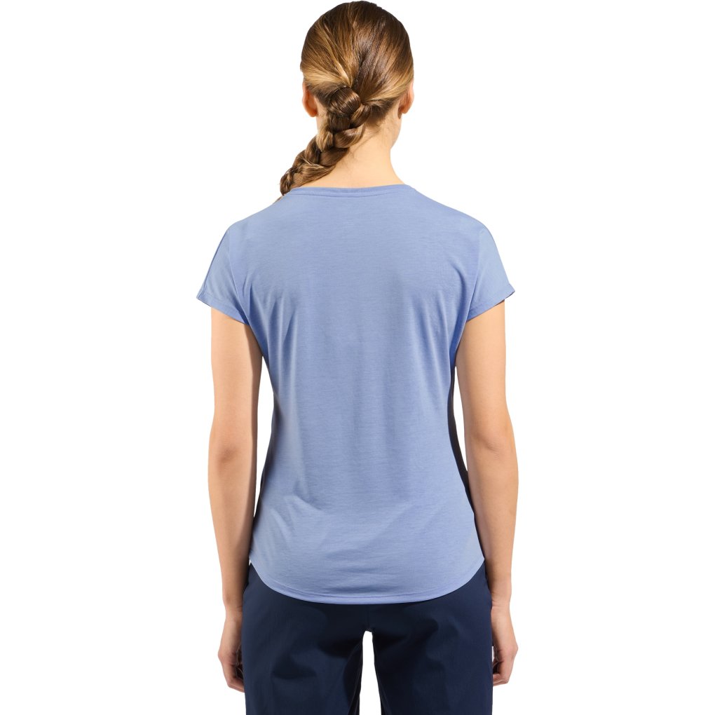 Odlo Essentials Natural T-Shirt Women - blue heron melange