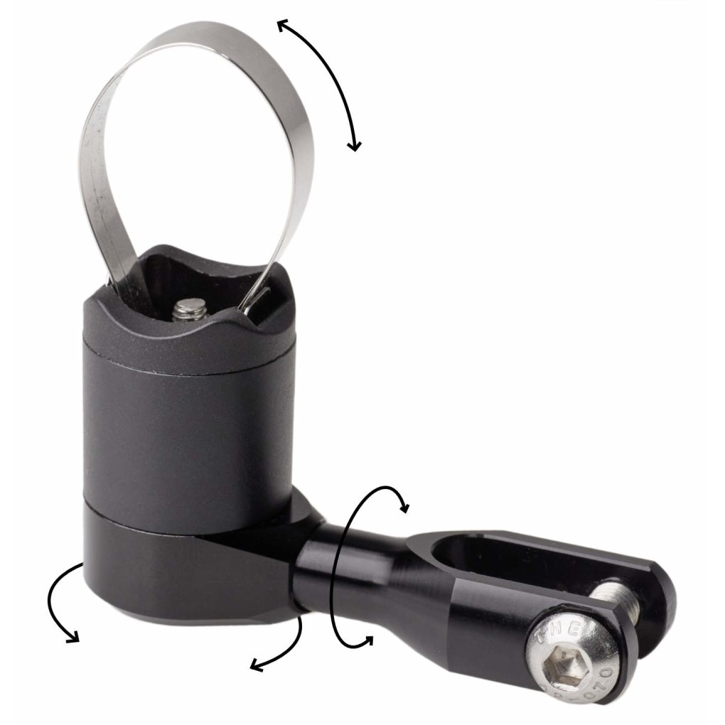 SON delux 3D Front Light Mount - Handlebar Attachment | with Extension