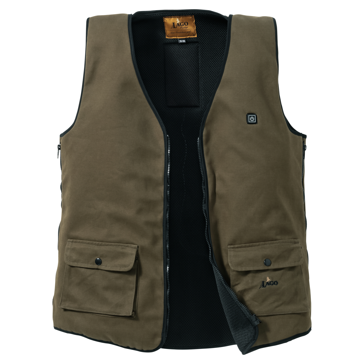 il Lago Red Level Heated Waistcoat Feuerland Men (Olive)
