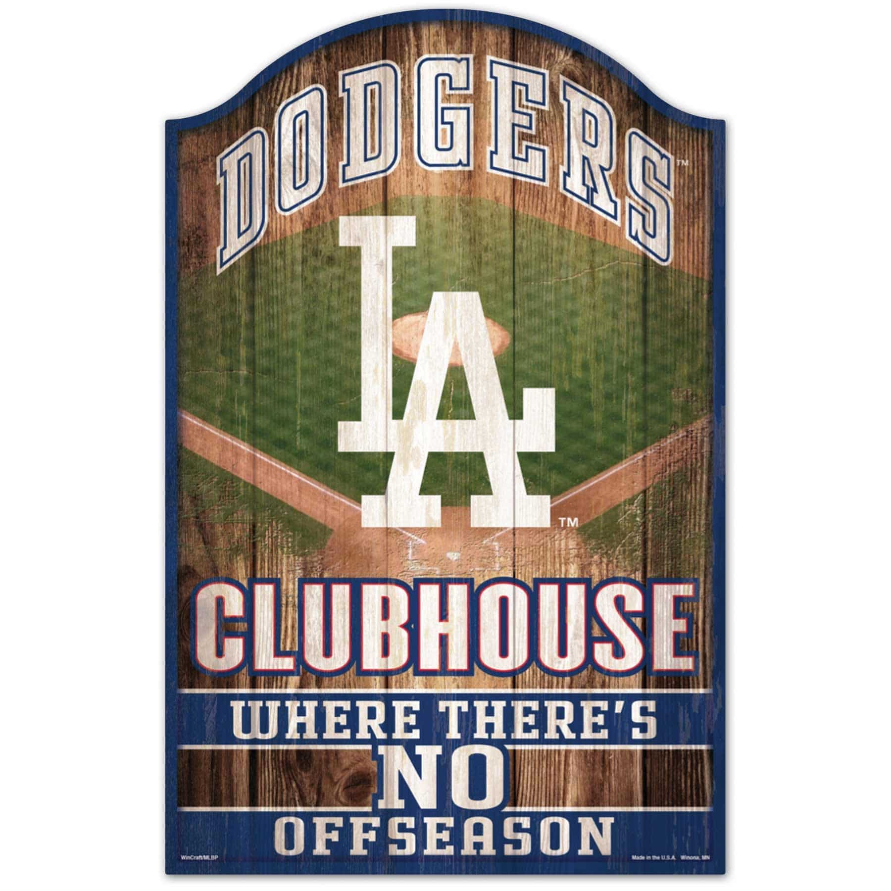 Los Angeles Dodgers WinCraft MLB Clubhouse Wood Sign