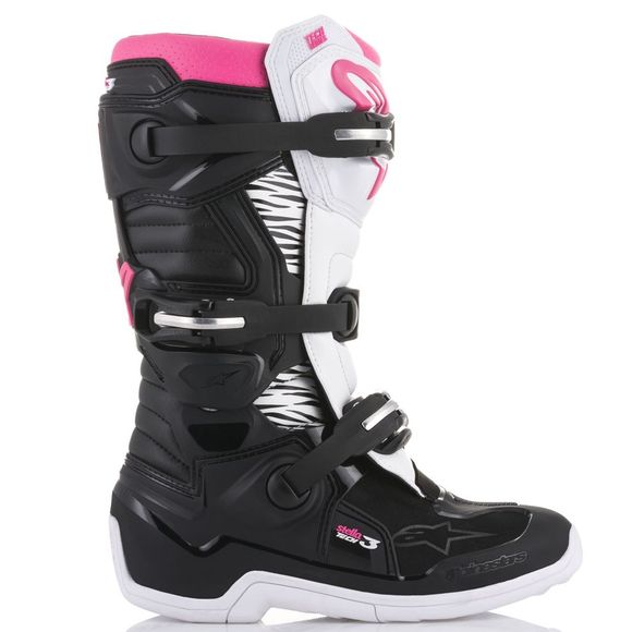 Alpinestars STELLA TECH 3 cross boots - BLACK WHITE PINK 2023 - Black / PinkRef: AP11042