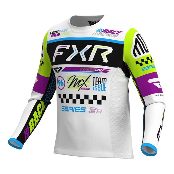 FXR PODIUM GLADIATOR 2026 cross jersey - White / YellowRef: FXR1837