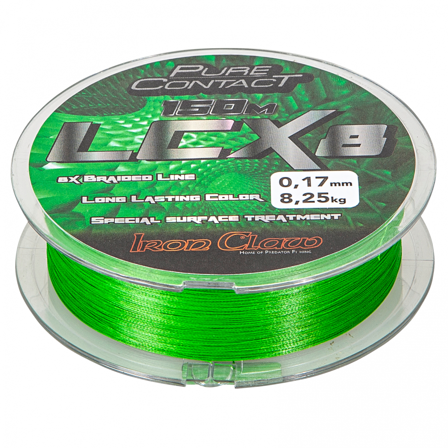 Iron Claw Fishing line Pure Contact LCX8 (green)