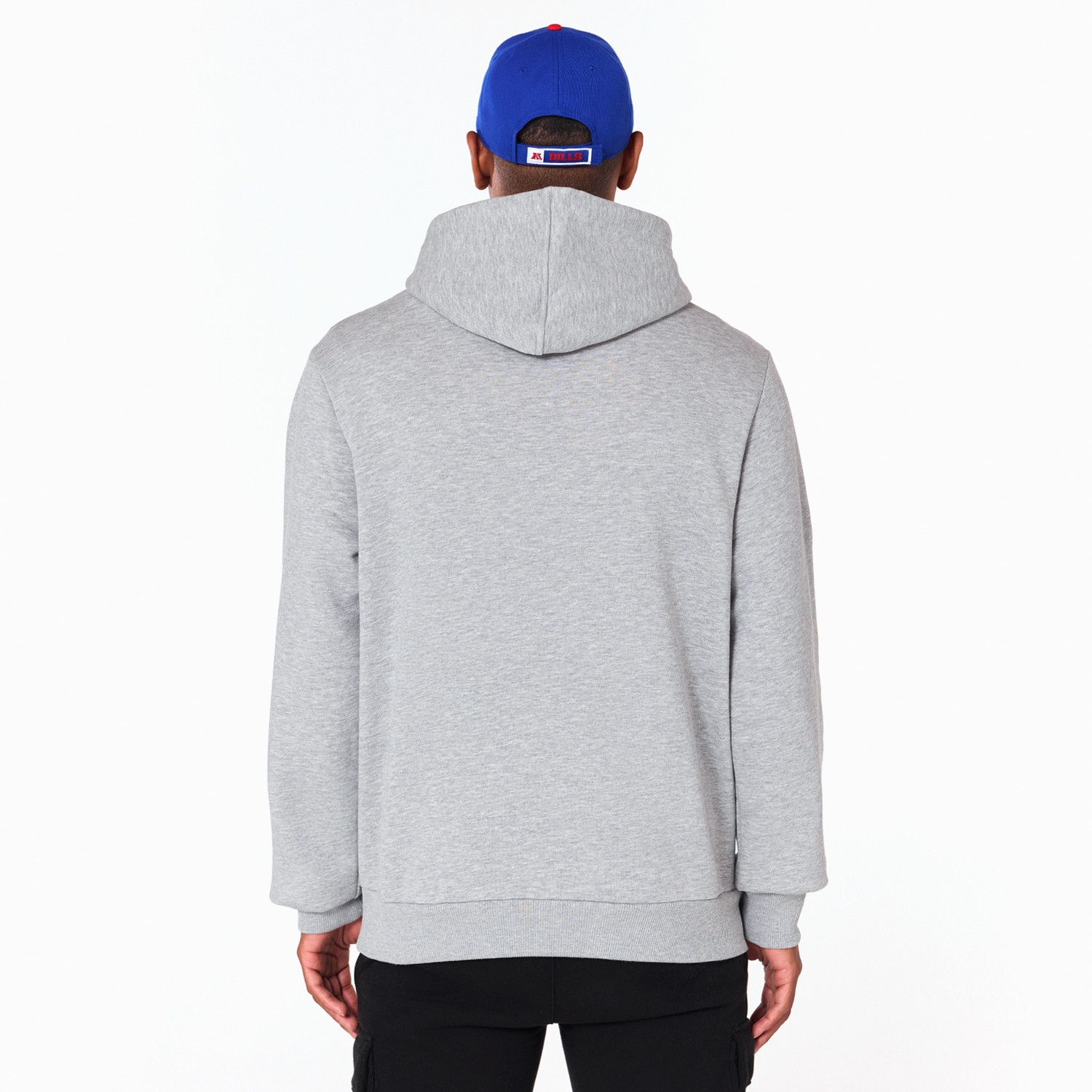Buffalo Bills Logo Hoodie NFL Sweatshirt Grey