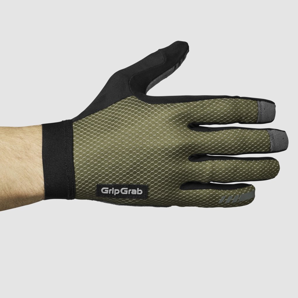 GripGrab Vertical 2 InsideGrip™ Full Finger Gloves - Olive Green