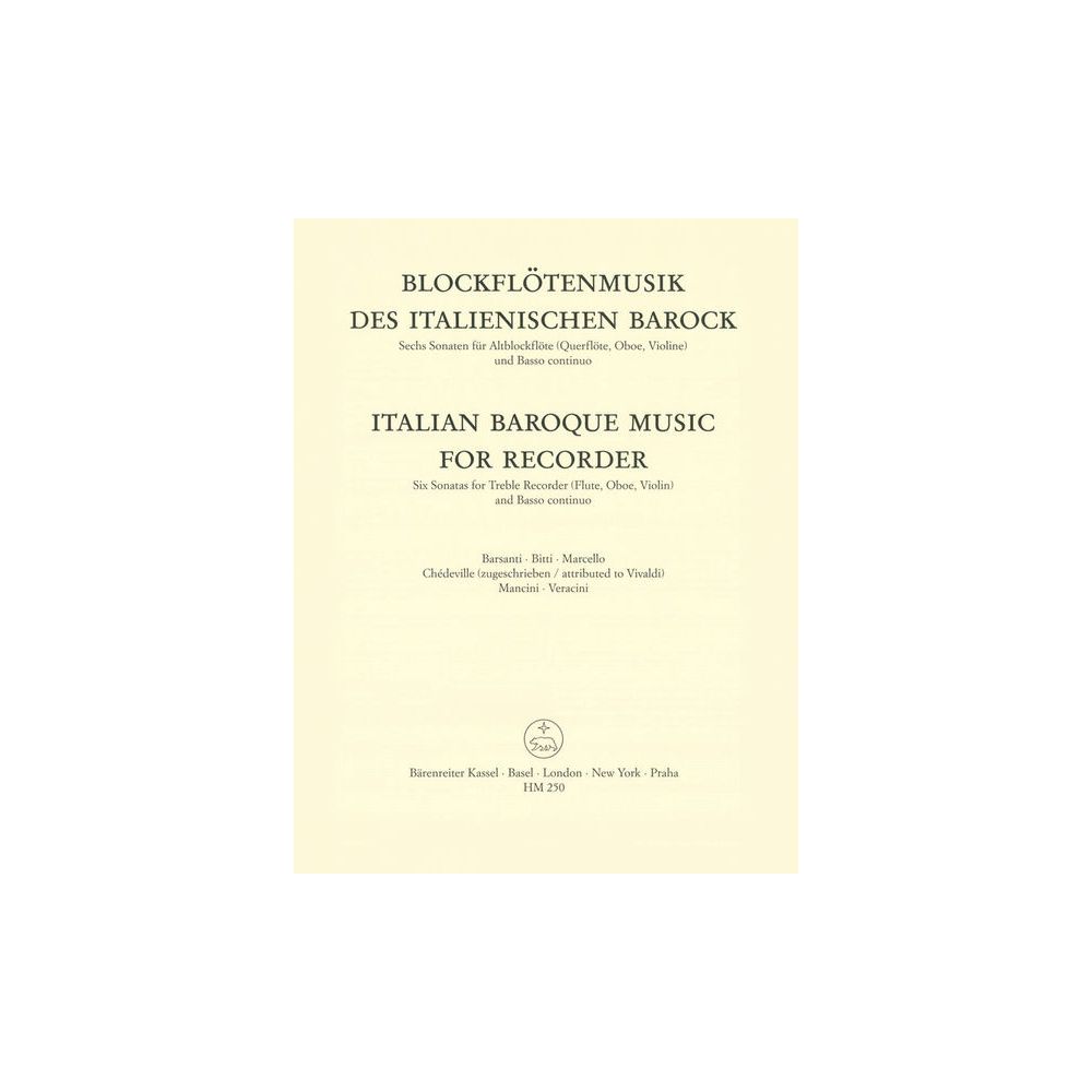 Bärenreiter Italienischer Barock – Thomann Ireland
