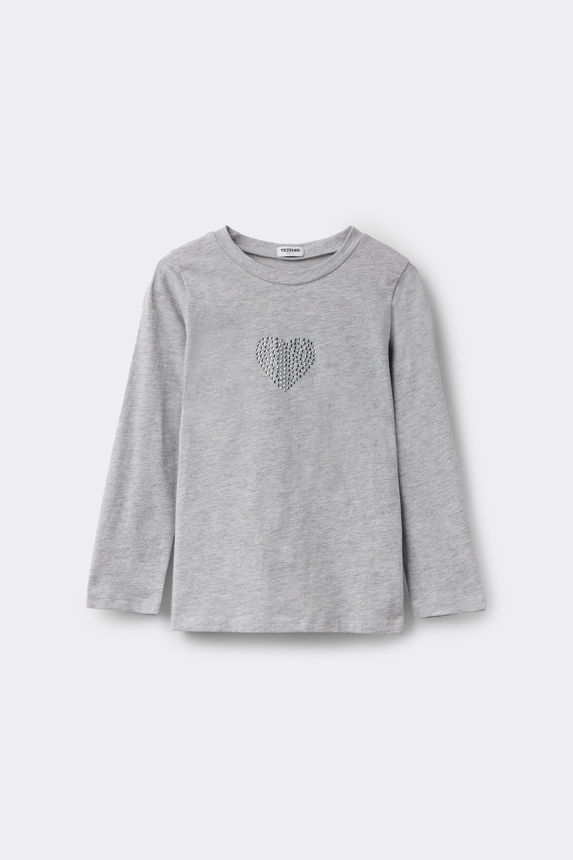 Girls’ Long Sleeve Cotton Top with Print