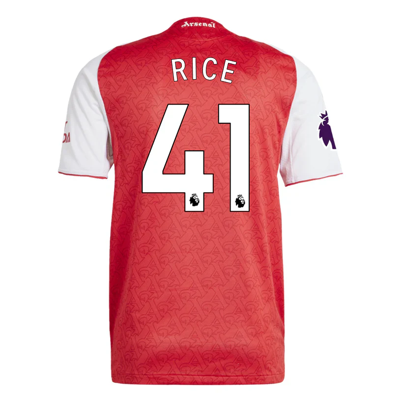 Declan Rice Arsenal FC Authentic Home Jersey 25/26 w/ EPL Patch (Better Scarlet/White