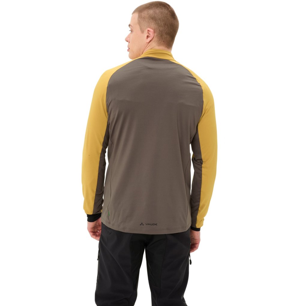 Vaude Qimsa Halfzip LS Shirt Men - savanna