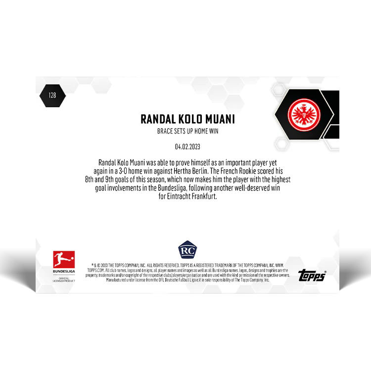 Topps UK - Brace sets up home win - Bundesliga TOPPS NOW® Card #128