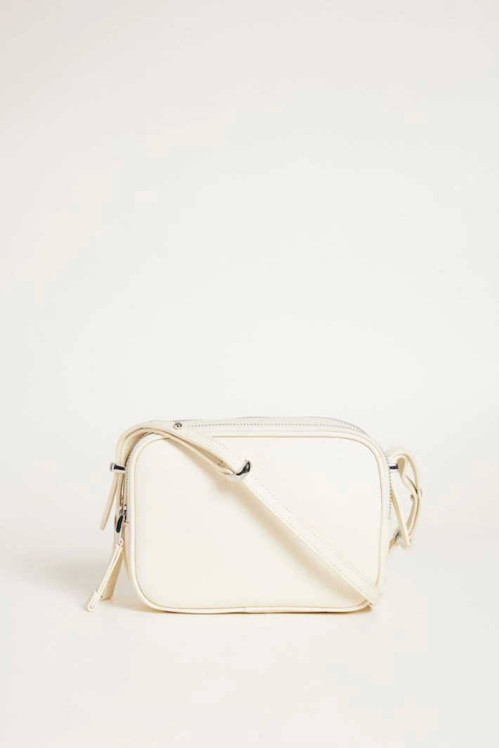Leather mini bag - WHITE