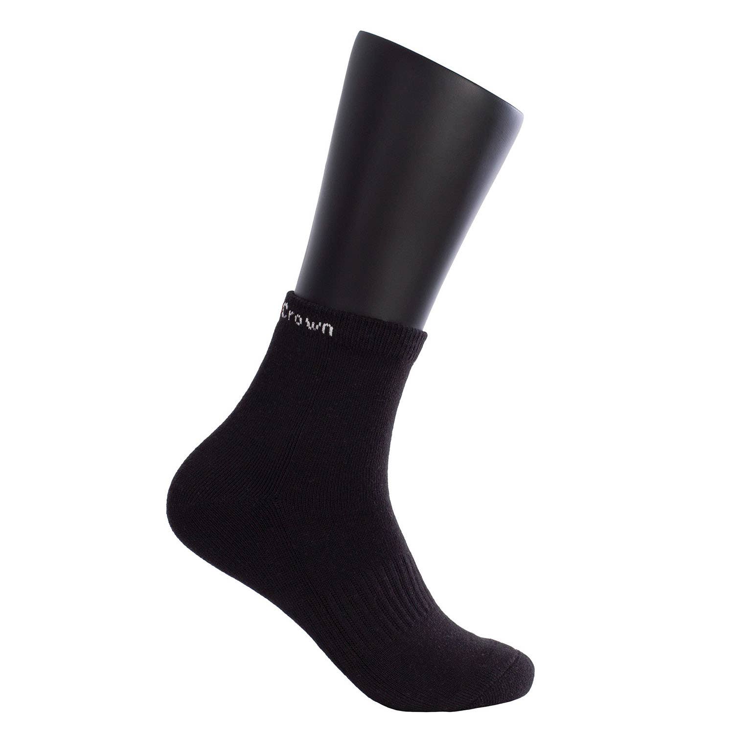 BLACK CROWN PRO ANKLE SOCKS BLACK