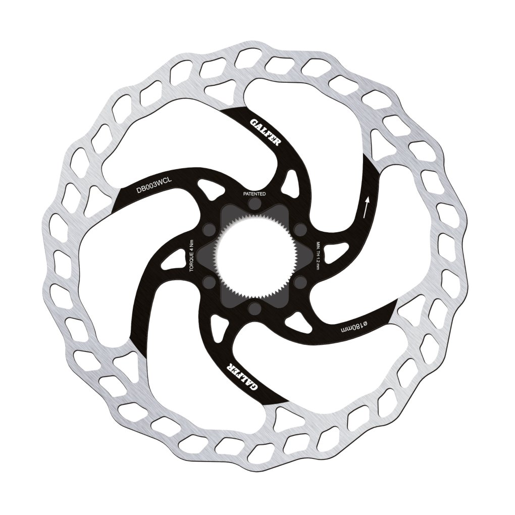 Galfer Wave Brake Disc - MTB | Fixed | Centerlock - 1.8mm