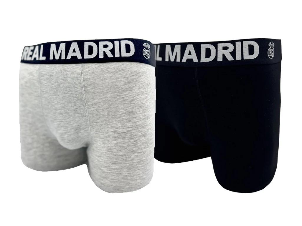 Mens 2 Pack Boxers Black/Grey