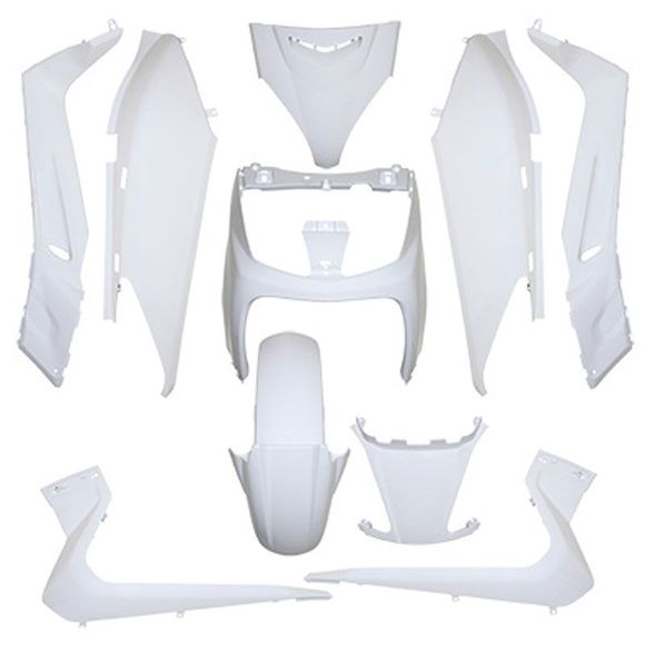 P2R Glossy White Fairing Kit (10 pieces) Maxi-Scooter - WhiteRef: 18224